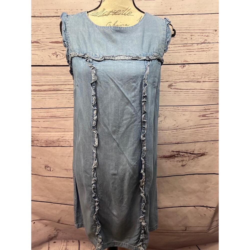 Philosophy RN# 93178 Medium Sleeveless Jean Pullover Dress‎